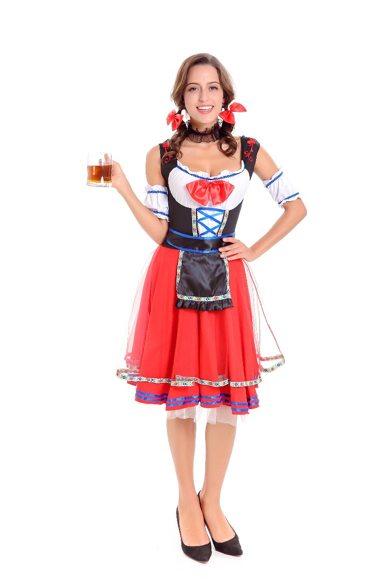 F1794-2 КОСТЮМ ДЕВУШКИ МЕДВЕДЯ OKTOBERFEST